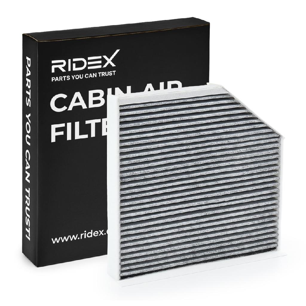 RIDEX 424I0223 Innenraumfilter Pollenfilter Aktivkohlefilter Höhe: 36 Breite:
