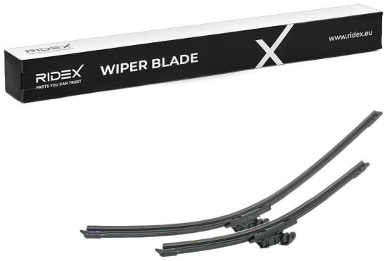 2x RIDEX Scheibenwischer Satz Wischerblätter Satz mit Spoiler Vorne Länge 1: Top Bild 2x RIDEX Scheibenwischer Satz Wischerblätter Satz mit Spoiler Vorne Länge 1: Top