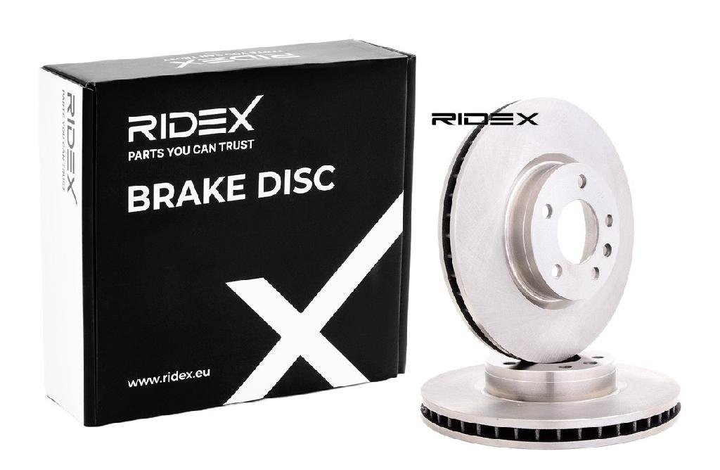 RIDEX 82B0161 2x Bremsscheiben Vorne Ø296mm Belüftet für OPEL 569016 569044
