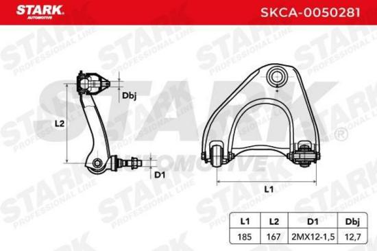 STARK SKCA-0050281 Lenker Radaufhängung Querlenker Front für HONDA CRX II Bild STARK SKCA-0050281 Lenker Radaufhängung Querlenker Front für HONDA CRX II