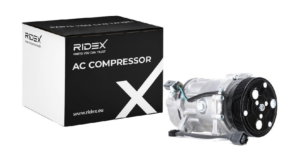 RIDEX A/C Kompressor für Klimaanlage Klimakompressor PAG 46 mit 119mm für VW
