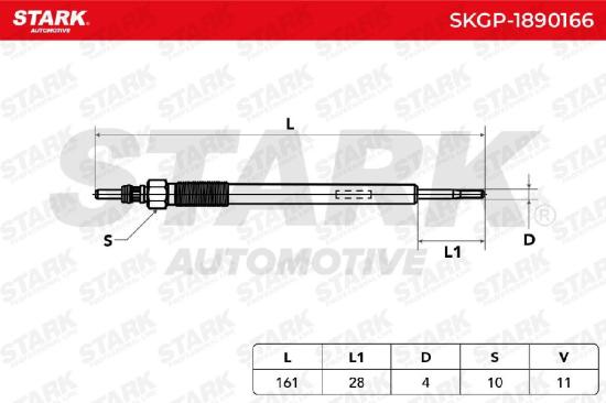 STARK Diesel Glühkerze 11V Schlüsselweite: 10mm für MITSUBISHI ASX (GAW) Bild STARK Diesel Glühkerze 11V Schlüsselweite: 10mm für MITSUBISHI ASX (GAW)