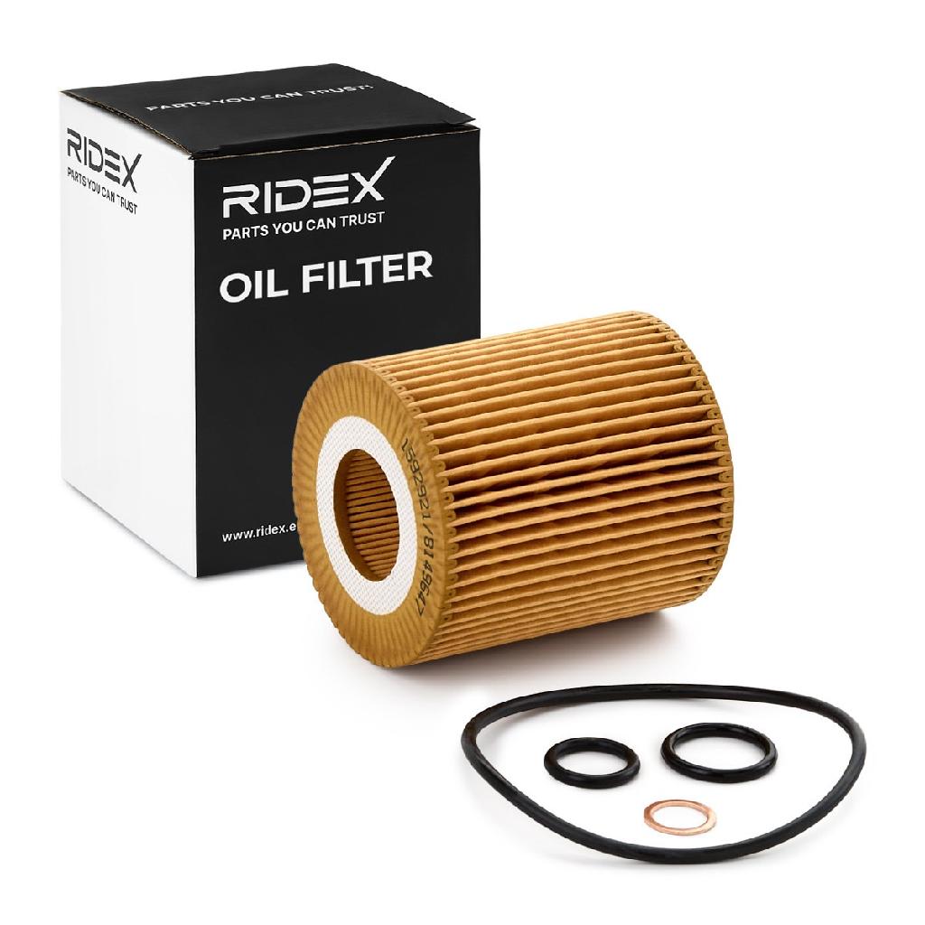 RIDEX Ölfilter Motorölfilter Filtereinsatz mit Dichtungen 7O0061 für BMW