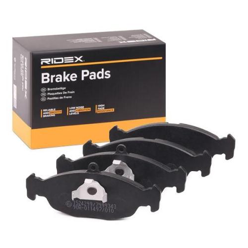 RIDEX Bremsbelagsatz Bremsbeläge Vorne für OPEL Corsa B Schrägheck (S93) Bild RIDEX Bremsbelagsatz Bremsbeläge Vorne für OPEL Corsa B Schrägheck (S93)