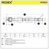 RIDEX Axialgelenk Spurstange Vorne beidseitig für FORD MONDEO III Kombi (BWY)