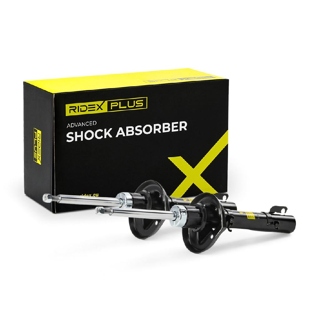 RIDEX PLUS 854S1527P 2x Stoßdämpfer Federbein Gasdruck Vorne für VW JZW413031B