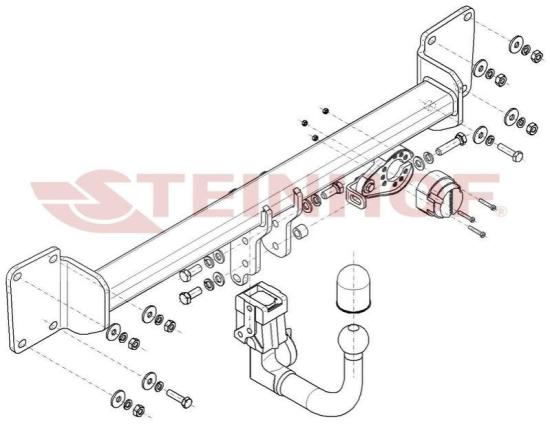 STEINHOF Anhängerkupplung für VOLVO V60 II (225, 227) Bild STEINHOF Anhängerkupplung für VOLVO V60 II (225, 227)