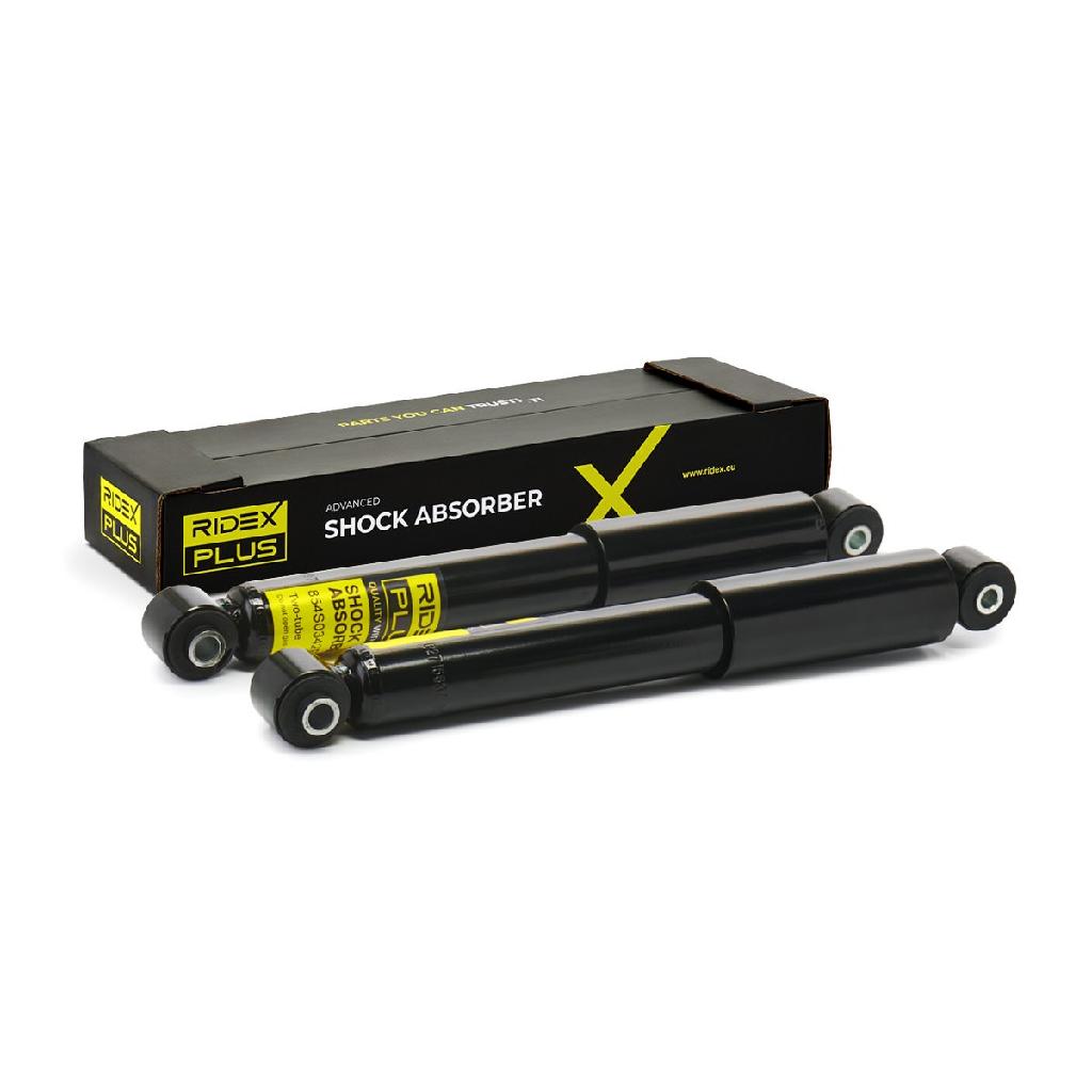 RIDEX PLUS 854S2243P 2x Stoßdämpfer Gasdruck Hinten rechts links für FIAT PANDA