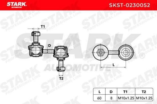 STARK 1x Koppelstange Stabilisator Vorne beidseitig für SUBARU FORESTER (SH) Bild STARK 1x Koppelstange Stabilisator Vorne beidseitig für SUBARU FORESTER (SH)