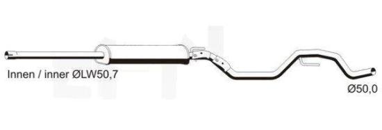 VEGAZ Mittelschalldämpfer für OPEL Vectra C Limousine (Z02) Bild VEGAZ Mittelschalldämpfer für OPEL Vectra C Limousine (Z02)