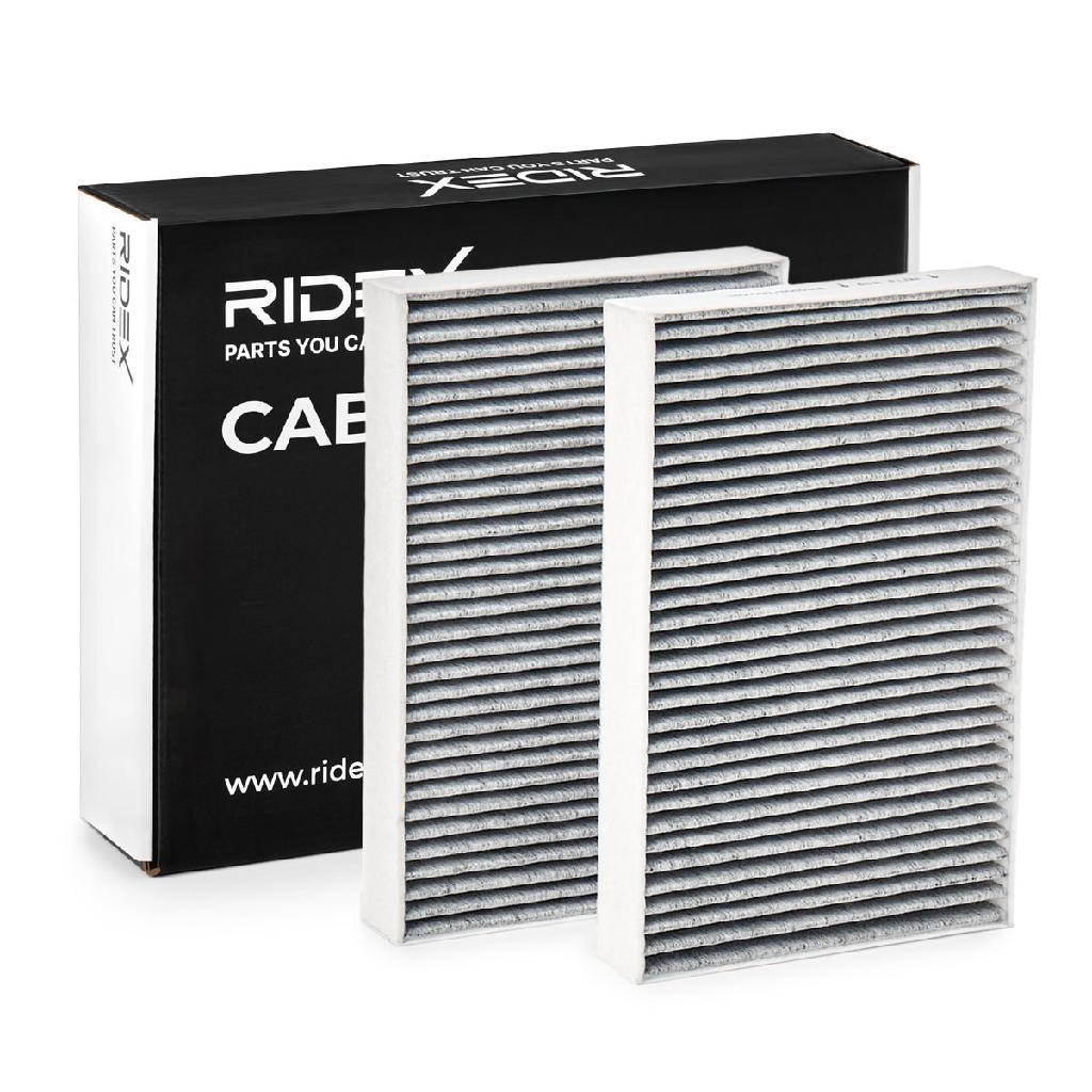 RIDEX 424I0290 Innenraumfilter Pollenfilter Aktivkohlefilter Höhe: 31 Breite: