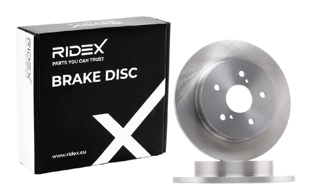 RIDEX 82B1145 2x Bremsscheiben Hinten Ø278mm voll für SUZUKI KIZASHI (FR)