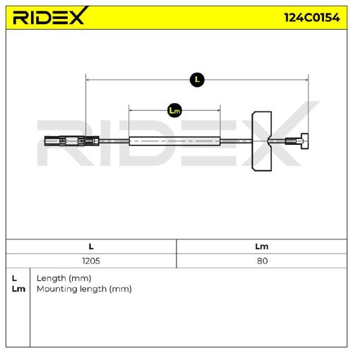 RIDEX Handbremsseil für OPEL Vivaro A Kastenwagen (X83) Bild RIDEX Handbremsseil für OPEL Vivaro A Kastenwagen (X83)