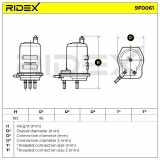 RIDEX 9F0061 Kraftstofffilter Line Filter für RENAULT Clio 1I (BB0/1/2, CB0/1/2)