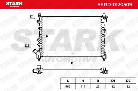 STARK SKRD-0120509 Motorkühler / Wasserkühler für RENAULT Espace 1II (JE0) Bild STARK SKRD-0120509 Motorkühler / Wasserkühler für RENAULT Espace 1II (JE0)