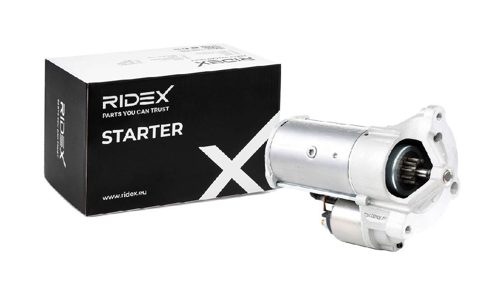 RIDEX Motor Starter/Anlasser 1,7kW passend für PEUGEOT 206 Schrägheck (2A/C)
