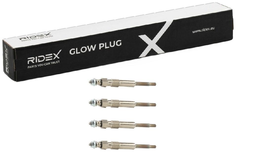RIDEX Diesel Glühkerze 11V Schlüsselweite: 10mm passend für PEUGEOT für CITROËN