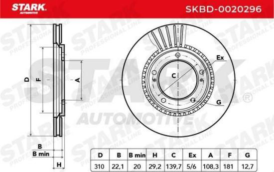 STARK SKBD-0020296 2x Bremsscheiben Vorne Ø310mm Belüftet für SUZUKI Bild STARK SKBD-0020296 2x Bremsscheiben Vorne Ø310mm Belüftet für SUZUKI