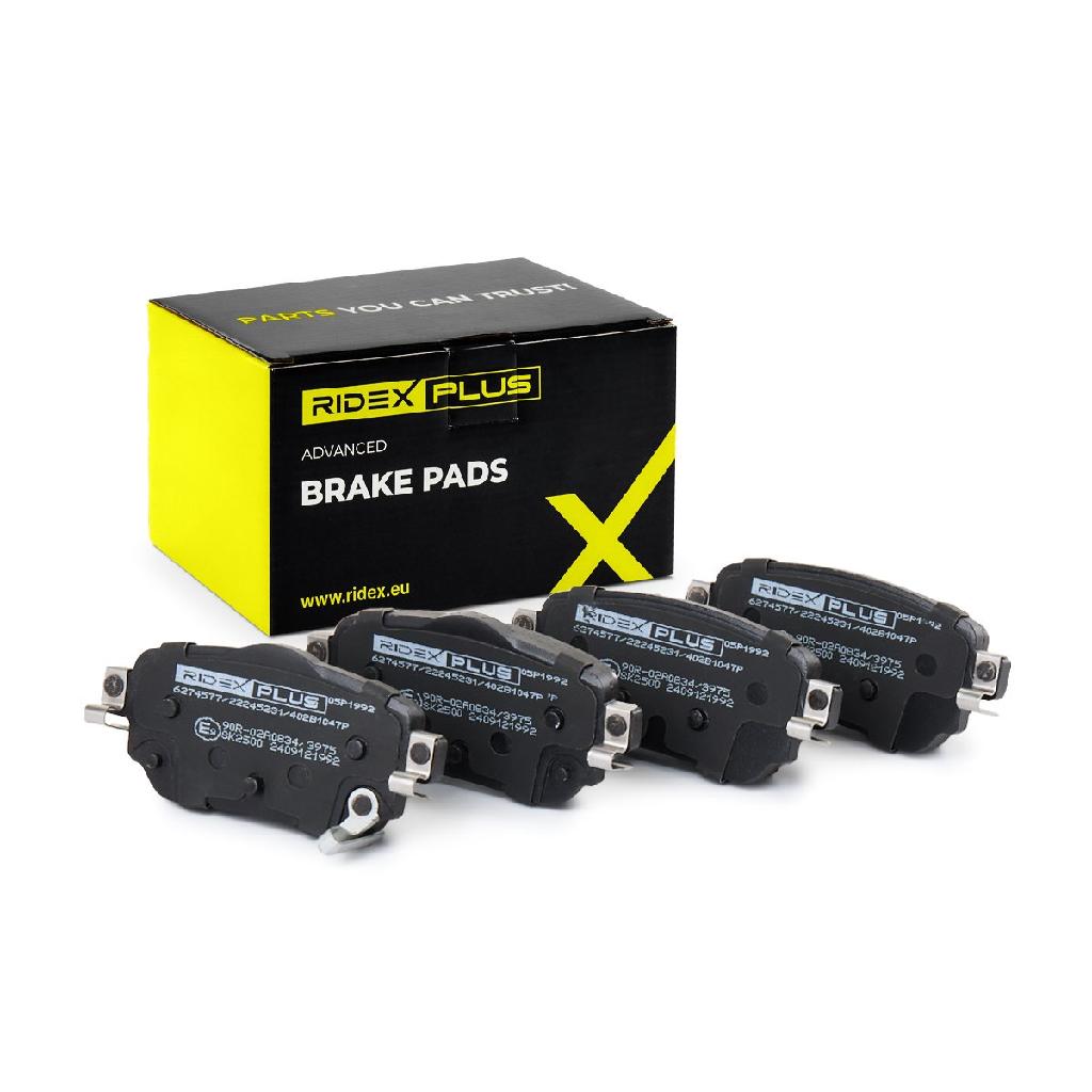RIDEX PLUS Bremsbelagsatz Bremsbeläge Hinten für NISSAN Qashqai II (J11, J11)