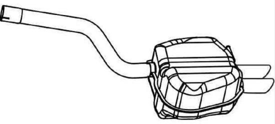 VEGAZ Endschalldämpfer Hinten für VW Golf 5I Variant (AJ5) Bild VEGAZ Endschalldämpfer Hinten für VW Golf 5I Variant (AJ5)