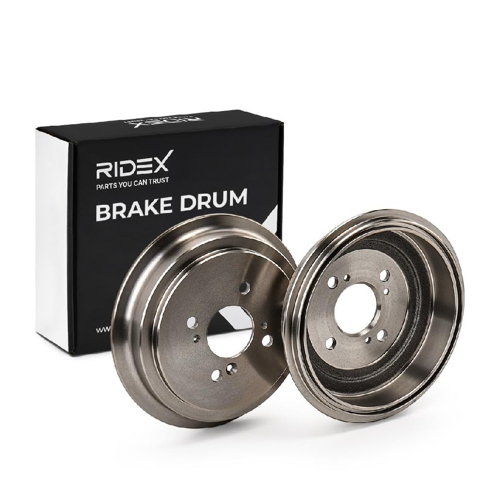 RIDEX 123B0028 2x Bremstrommeln Set Hinten InnenØ200mm AußenØ244,6mm