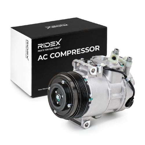 RIDEX A/C Kompressor für Klimaanlage Klimakompressor mit ID: Denso 6SEU16C PAG Bild RIDEX A/C Kompressor für Klimaanlage Klimakompressor mit ID: Denso 6SEU16C PAG