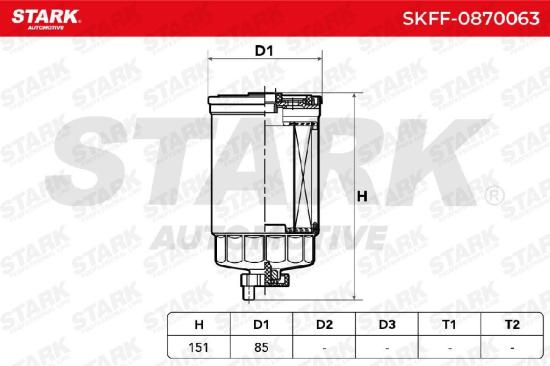 STARK SKFF-0870063 Kraftstofffilter Diesel Filter Screw-on Filter für VW Bild STARK SKFF-0870063 Kraftstofffilter Diesel Filter Screw-on Filter für VW