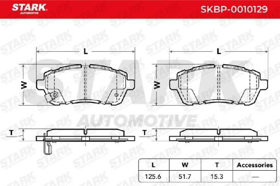 STARK Bremsbelagsatz Bremsbeläge Vorne für FORD Fiesta Mk6 Schrägheck (JA8, JR8) Bild STARK Bremsbelagsatz Bremsbeläge Vorne für FORD Fiesta Mk6 Schrägheck (JA8, JR8)