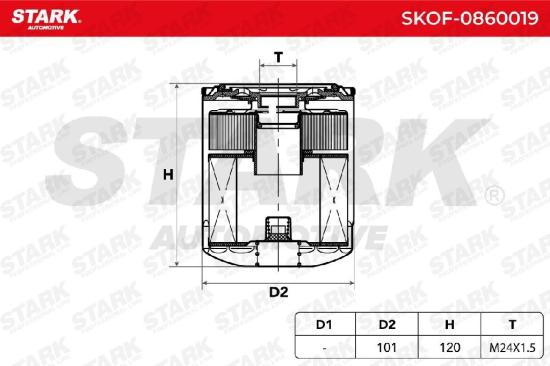 STARK Ölfilter Motorölfilter Anschraubfilter SKOF-0860019 für VW Polo Schrägheck Bild STARK Ölfilter Motorölfilter Anschraubfilter SKOF-0860019 für VW Polo Schrägheck
