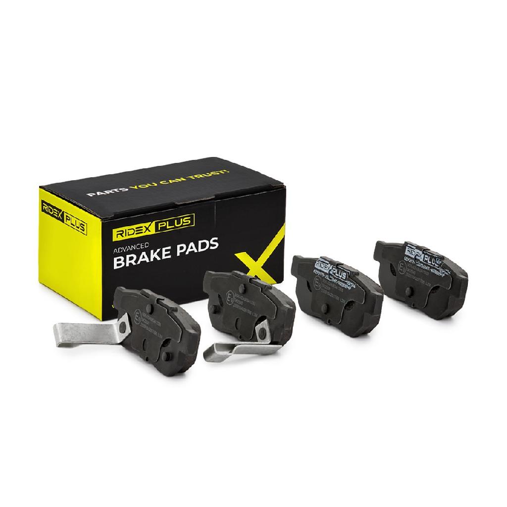 RIDEX PLUS Bremsbelagsatz Bremsbeläge Hinten für HONDA Jazz II Schrägheck