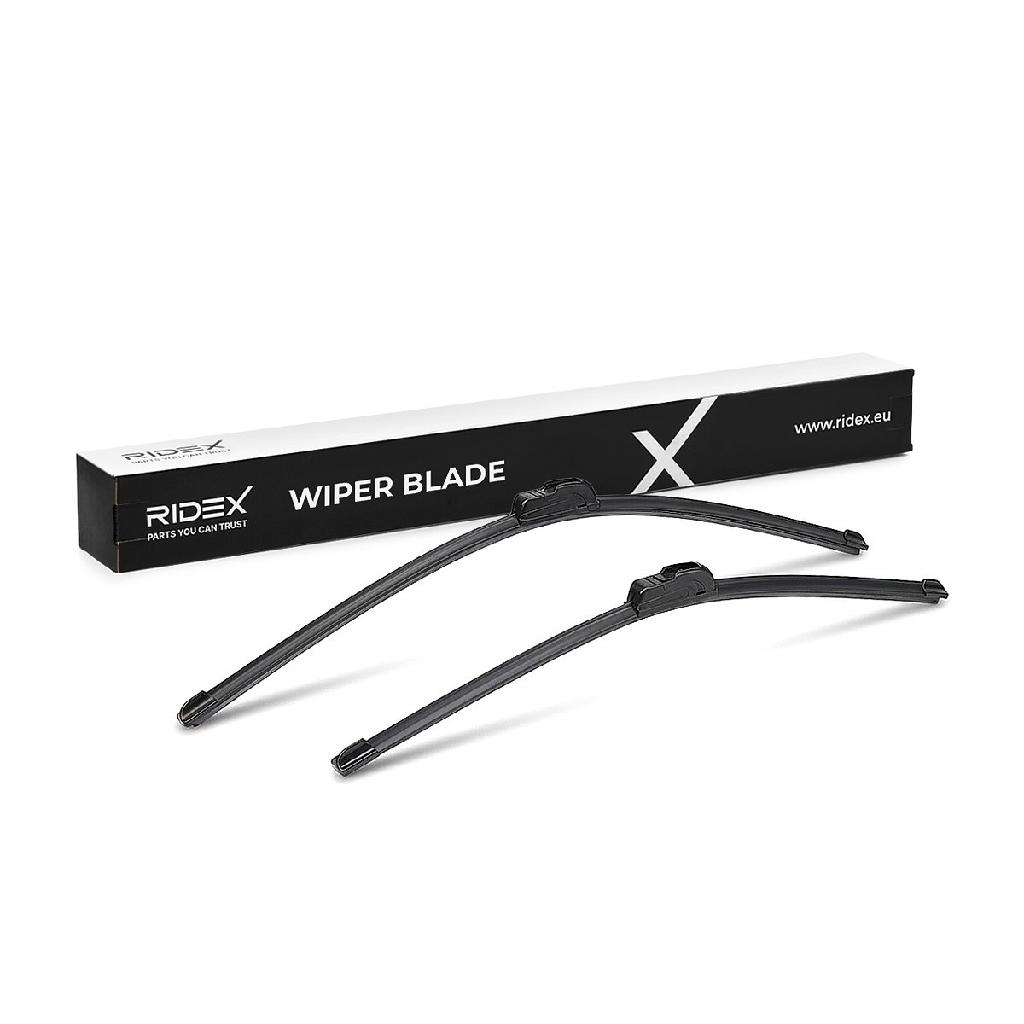 RIDEX Scheibenwischer Satz Wischerblätter Satz mit Spoiler Vorne Länge 1: 650mm