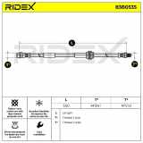RIDEX Bremsschlauch 83B0535 VORNE beidseitig BREMSSCHLÄUCHE für MINI Schrägheck