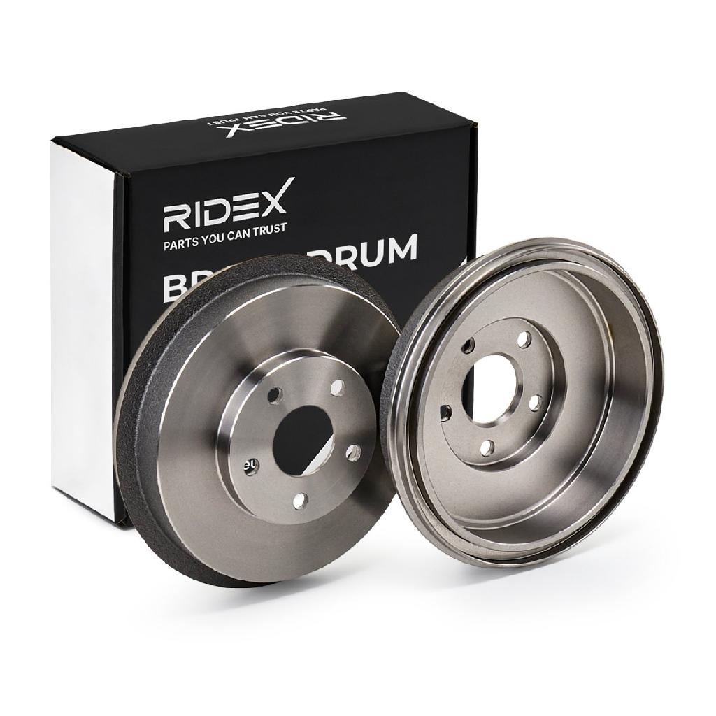 RIDEX 123B0277 2x Bremstrommeln Set Hinten AußenØ277,7mm für SUBARU