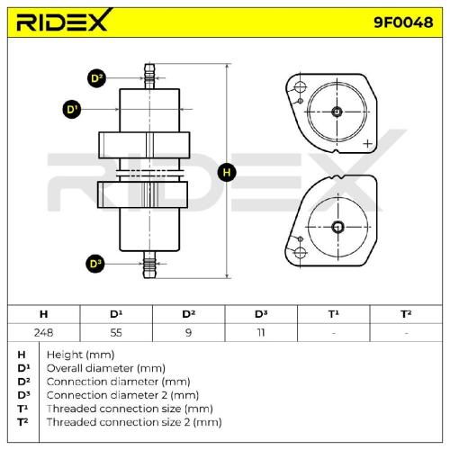 RIDEX 9F0048 Kraftstofffilter Diesel Filter Line Filter mit Klemmhalter für AUDI Bild RIDEX 9F0048 Kraftstofffilter Diesel Filter Line Filter mit Klemmhalter für AUDI
