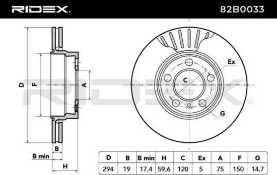 RIDEX 82B0033 1x Bremsscheibe Hinten Ø293,8mm Belüftet für BMW 3 Limousine (E46) Bild RIDEX 82B0033 1x Bremsscheibe Hinten Ø293,8mm Belüftet für BMW 3 Limousine (E46)