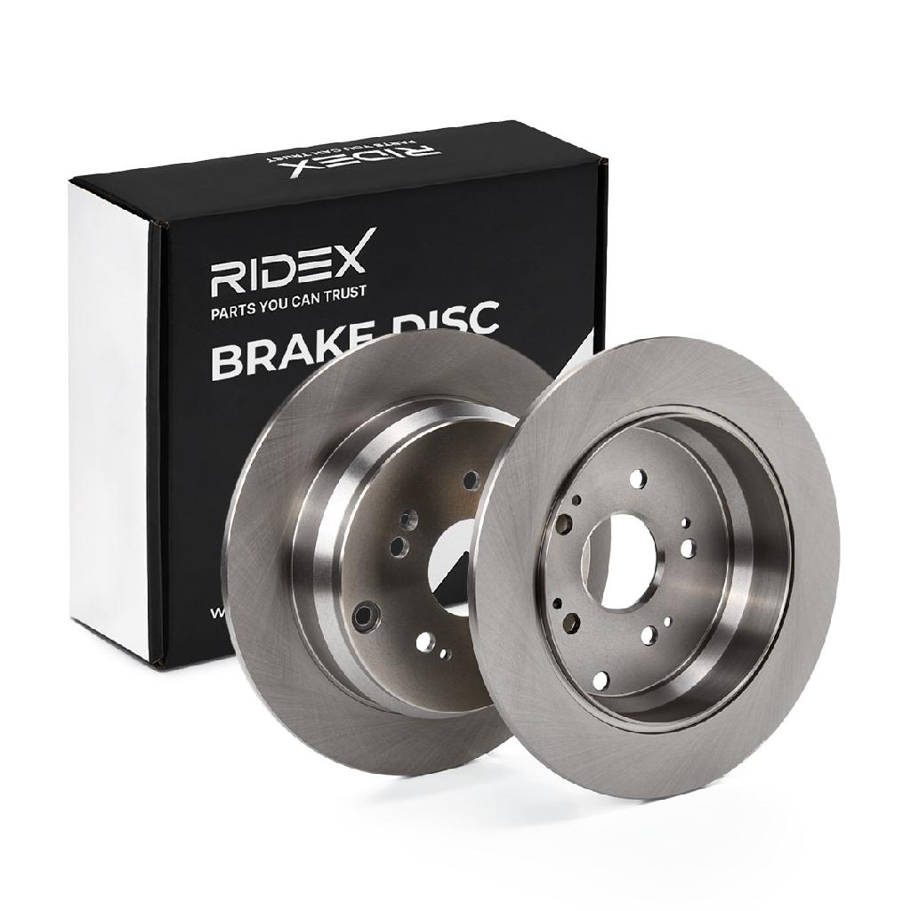 RIDEX 82B0181 2x Bremsscheiben Hinten Ø304,7mm voll für HONDA CR-V III (RE)