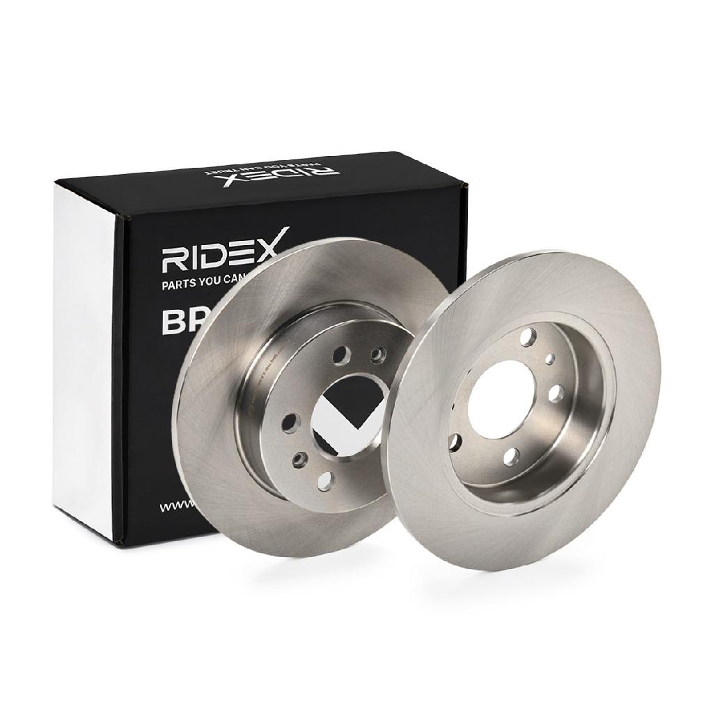 RIDEX 82B0876 1x Bremsscheibe Hinten Ø265mm voll für RENAULT Laguna 1 (B56, 556)