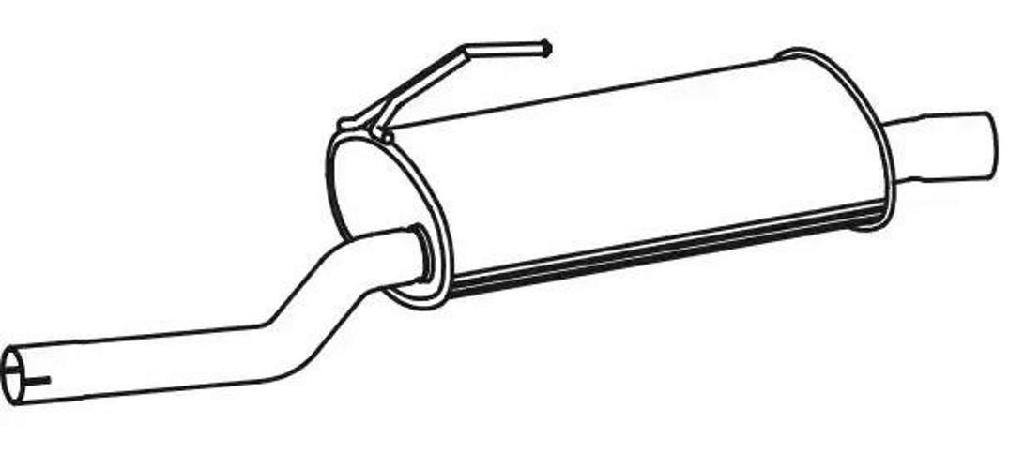 VEGAZ Endschalldämpfer Hinten für HONDA Accord VII Tourer (CM, CN)
