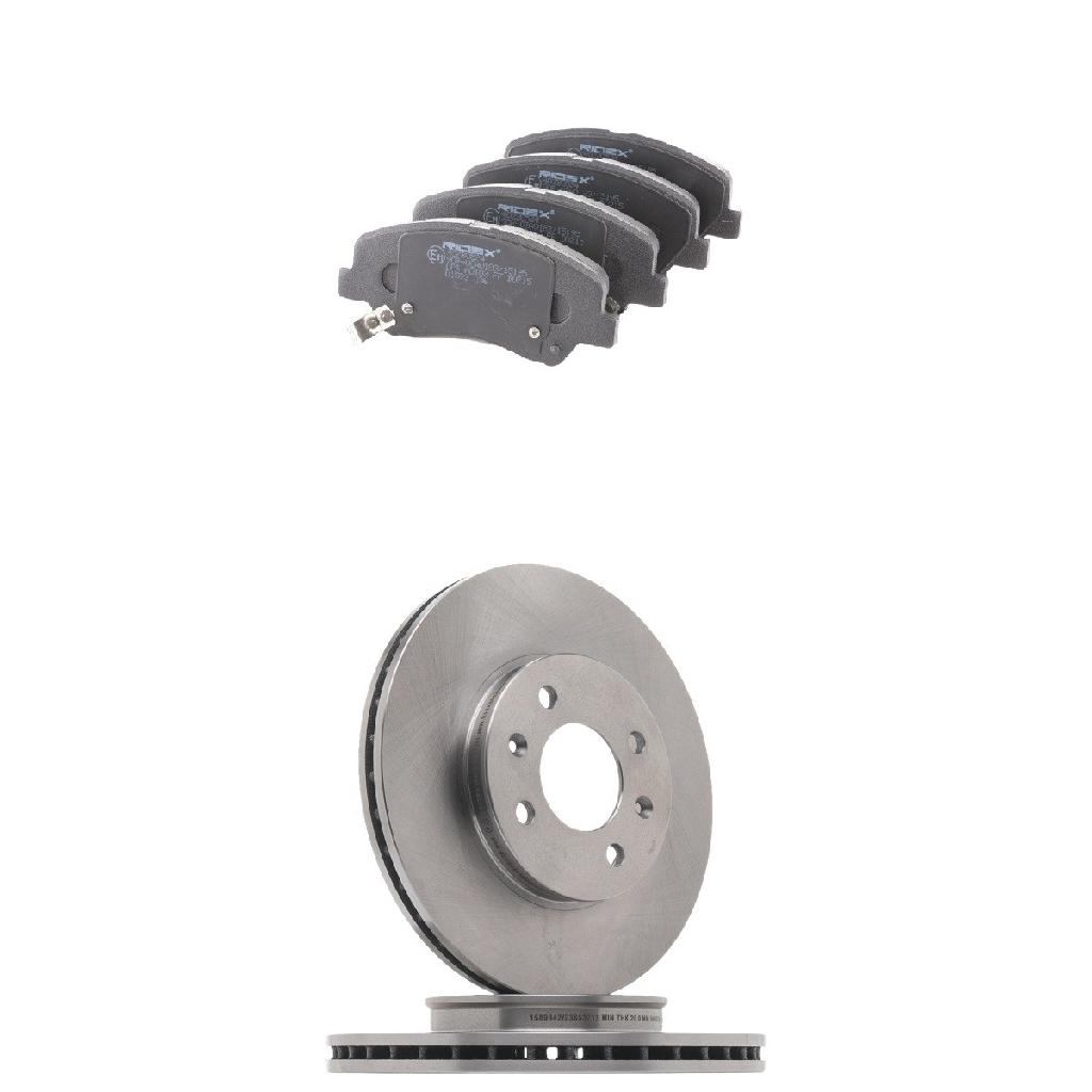 RIDEX Bremsenset Vorne Belüftet Ø256mm - Bremsscheiben und Beläge für HYUNDAI