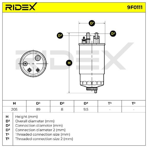 RIDEX 9F0111 Kraftstofffilter Line Filter für FIAT GRANDE PUNTO (199) 1596790 Bild RIDEX 9F0111 Kraftstofffilter Line Filter für FIAT GRANDE PUNTO (199) 1596790