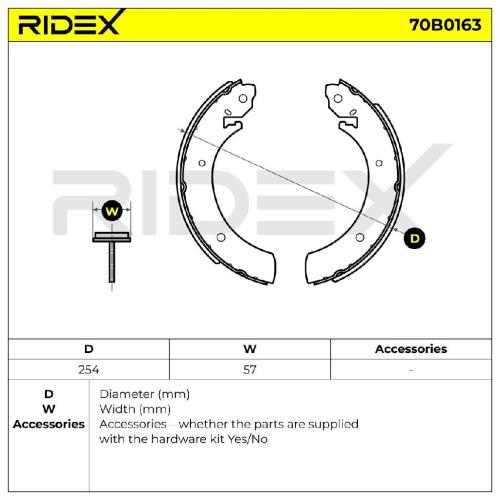 RIDEX Bremsbacken Satz für Trommelbremse Hinten für RENAULT Trafic 1I Kasten Bild RIDEX Bremsbacken Satz für Trommelbremse Hinten für RENAULT Trafic 1I Kasten