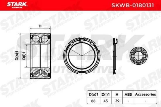 STARK SKWB-0180131 Radlagersatz pro 1 Rad Vorne beidseitig für RENAULT Bild STARK SKWB-0180131 Radlagersatz pro 1 Rad Vorne beidseitig für RENAULT