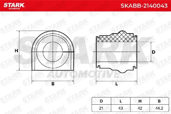 STARK SKABB-2140043 Stabilisatorlager Gummilager Lagerung Vorne Bild STARK SKABB-2140043 Stabilisatorlager Gummilager Lagerung Vorne