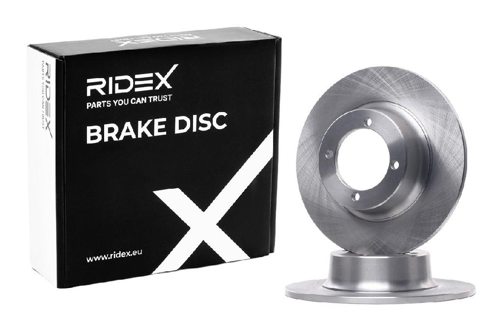 RIDEX 82B1384 2x Bremsscheiben Vorne Ø252mm voll für SKODA 105,120 (742)