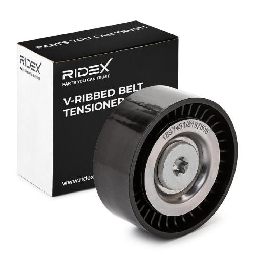 RIDEX 310T0132 Spannrolle Keilrippenriemen passend für MERCEDES-BENZ 6512000370 Bild RIDEX 310T0132 Spannrolle Keilrippenriemen passend für MERCEDES-BENZ 6512000370