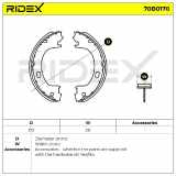 RIDEX Bremsbacken Satz für Trommelbremse Hinten ohne Hebel für CHRYSLER 70B0170