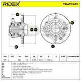 RIDEX 654W0403 Radlagersatz pro 1 Rad Hinten für MINI Schrägheck (R56)