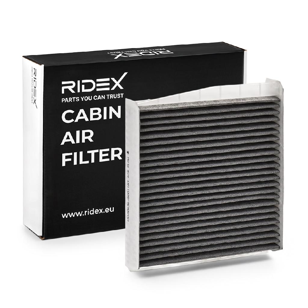 RIDEX 424I0088 Innenraumfilter Pollenfilter Aktivkohlefilter Höhe: 34 Breite: