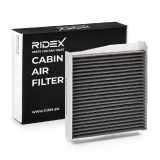 RIDEX 424I0088 Innenraumfilter Pollenfilter Aktivkohlefilter Höhe: 34 Breite:
