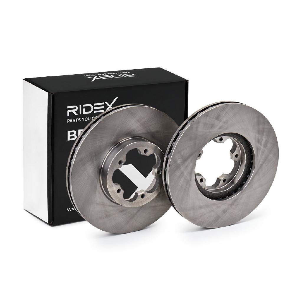 RIDEX 82B0481 2x Bremsscheiben Vorne Ø300mm Belüftet für FORD 1371393
